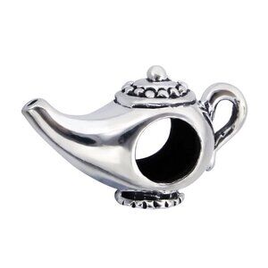 Sterling Silver Genie Lamp Charm Bead